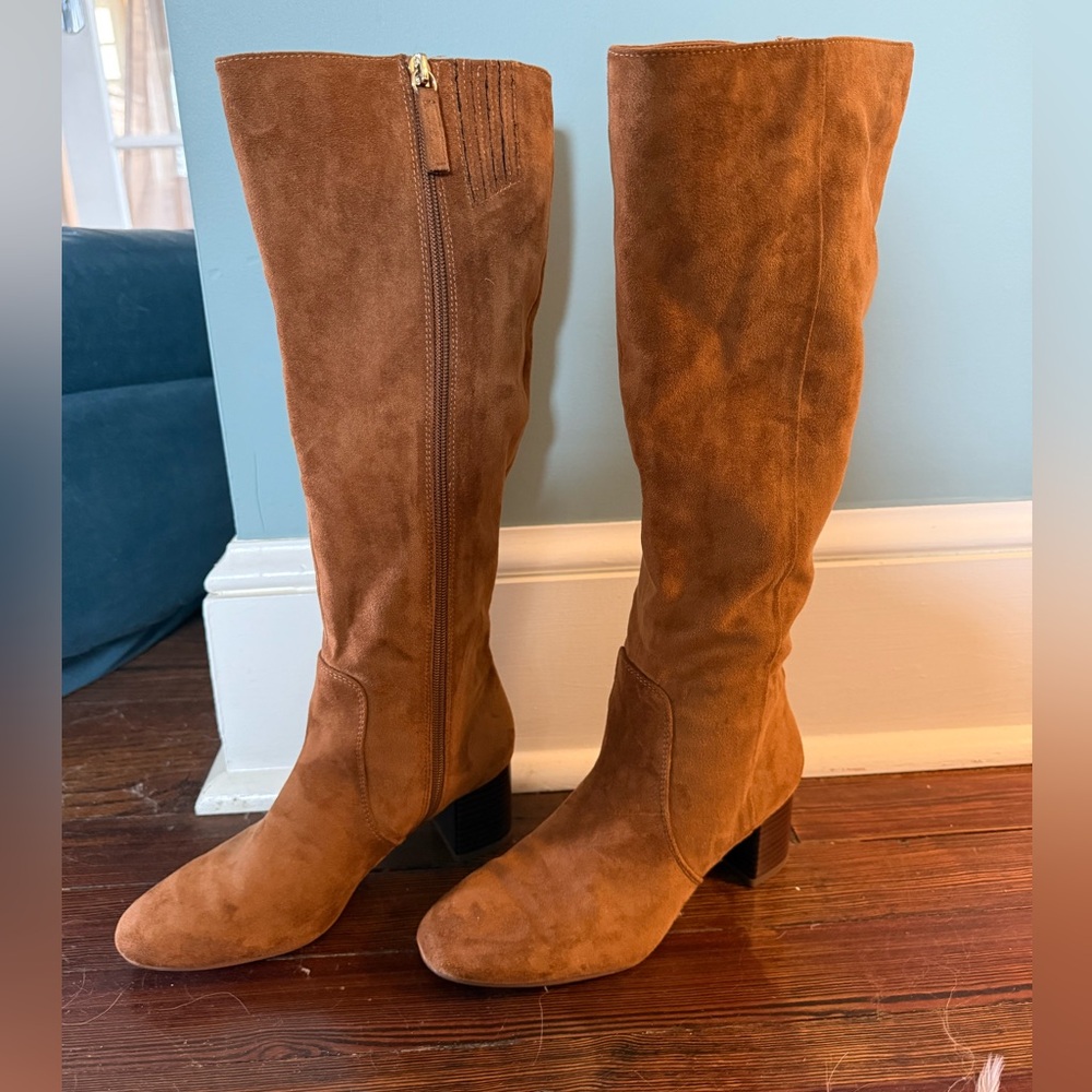J Crew Factory Brown Suede Boots - size 6